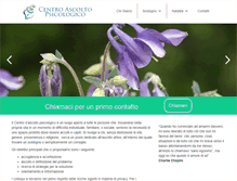 Tablet Screenshot of centroascoltopsicologico.com